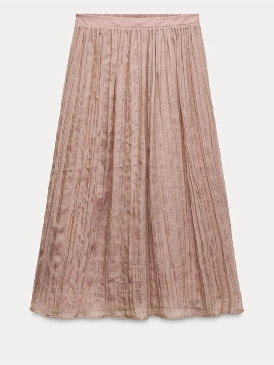 Zara Dresses & Skirts - Zara Pleated Maxi Skirt in Dusty Rose
